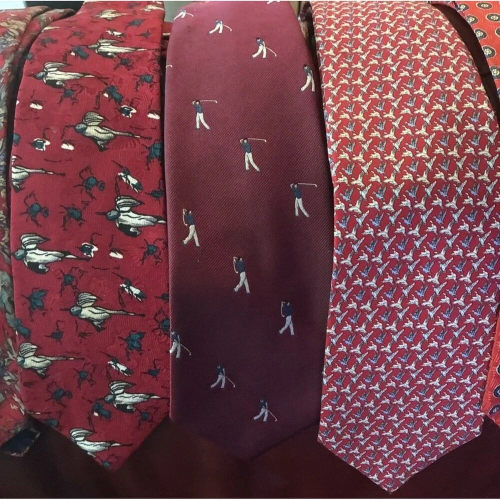 Men’s Silk Tie Lot of 8 J Garcia Robert Talbott Polo Ralph Lauren Molecular